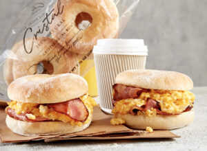 bacon egg & cheese bagel - Cristal BreadCristal Bread